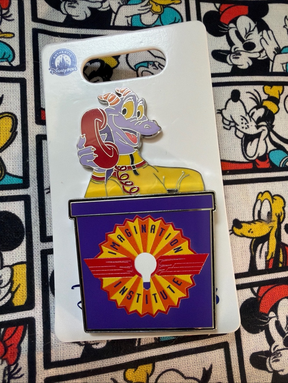 Disney Parks EPCOT Center Figment Telephone Slider Pin OE 2026 New